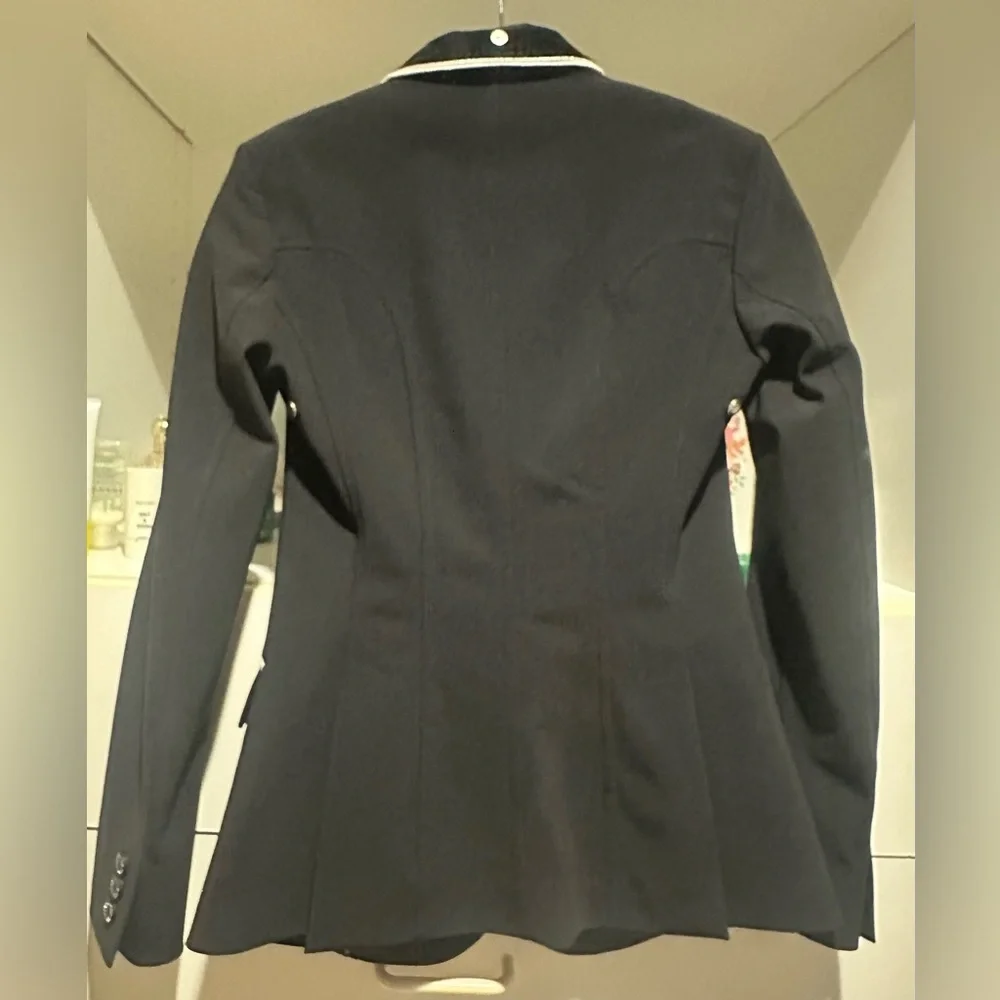 EQUILINE Gait Equestrian Riding Jacket Show Coat, Custom, Black, Sz 2, Perfect! - Picture 7 of 16